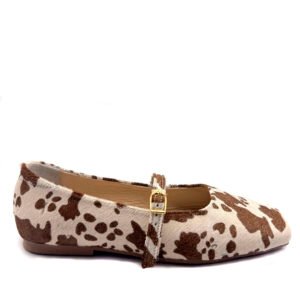 Baleta en cuero tipo vaca SOLEA