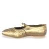 BALETA LAURA EN CUERO DORADO