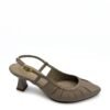Stiletto Antonella en cuero Beige